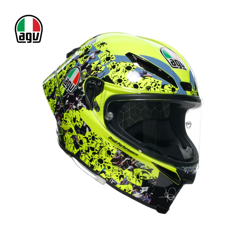 AGV 피스타 GP RR 롯시 미사노 2 2021 유로핏 오토바이 풀페이스 헬멧