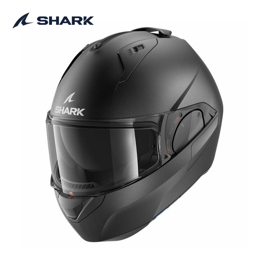 샤크 에보 ES 블랭크 무광 블랙 헬멧 오토바이 시스템헬멧
