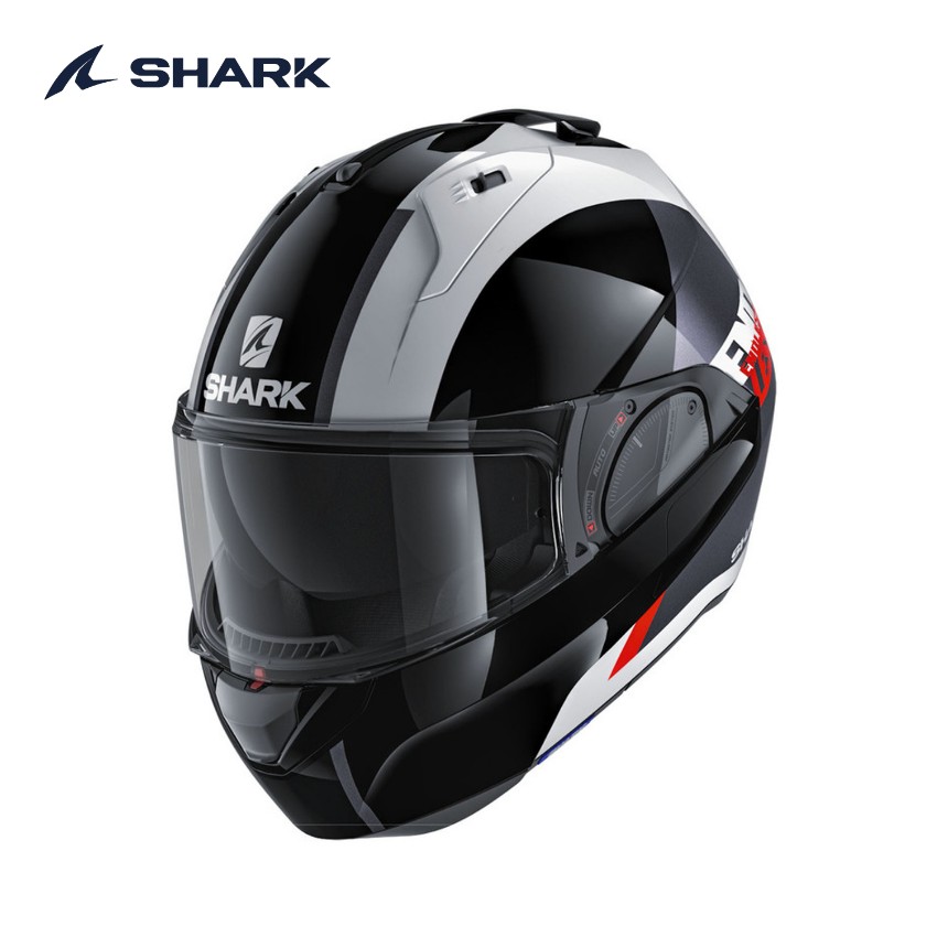 샤크 에보 One2 슬래셔 블랙 레드화이트 헬멧 오토바이 시스템헬멧