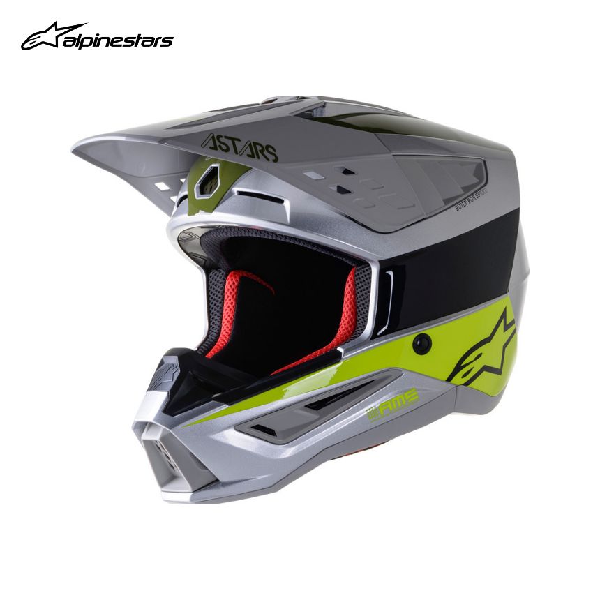 알파인스타 SM5 본드 실버 형광옐로우 밀리터리그린 오토바이 오프로드 헬멧