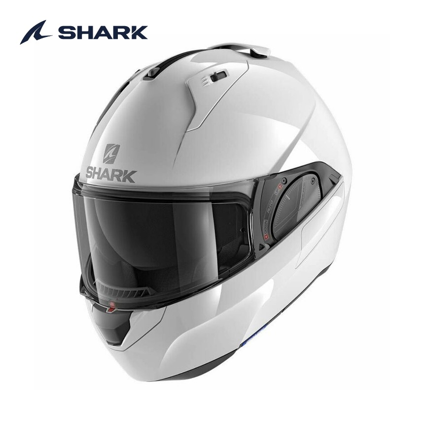 샤크 에보 ES 블랭크 화이트 헬멧 오토바이 시스템헬멧