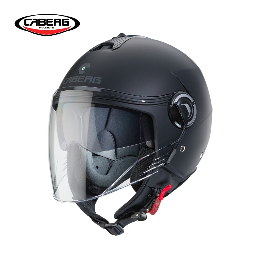 카베르그 리비에라 V4 무광 블랙 제트 오픈페이스 오토바이 바이크 헬멧