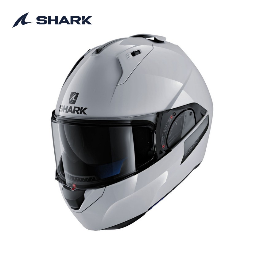 샤크 에보 One2 블랭크 화이트 헬멧 오토바이 시스템헬멧