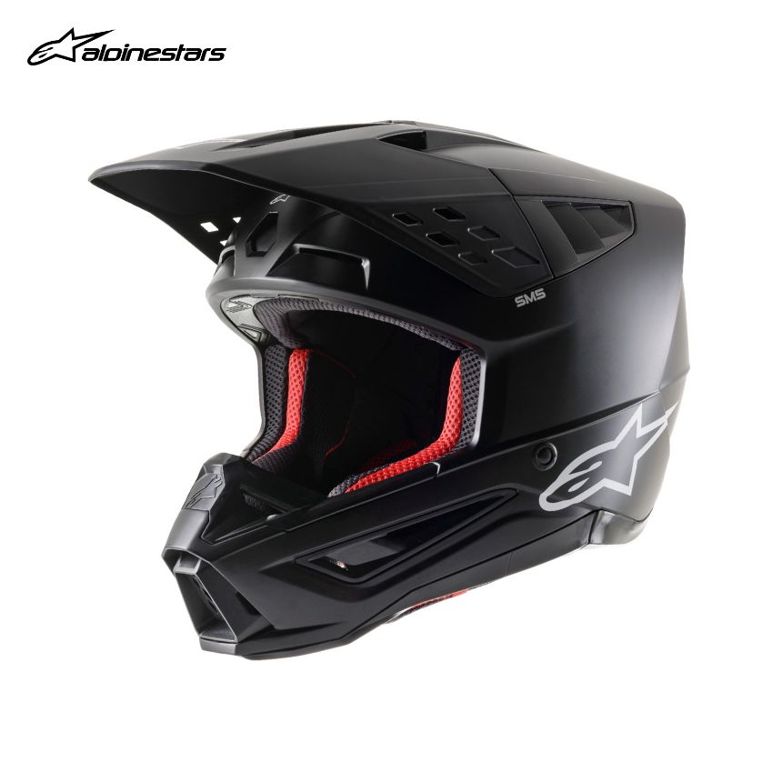 알파인스타 SM5 솔리드 무광블랙 오토바이 오프로드 헬멧