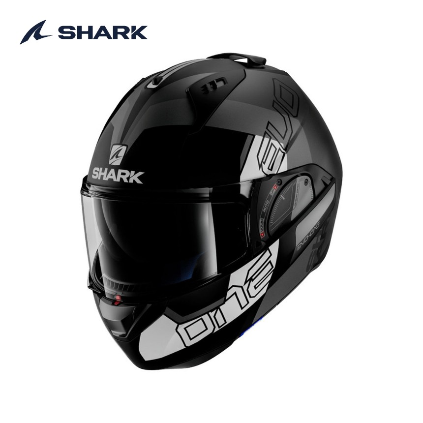 샤크 에보 One2 슬래셔 다크 그레이블루블랙 헬멧 오토바이 시스템헬멧