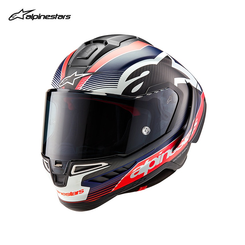 알파인스타 슈퍼테크 R10 TEAM 카본레드 블루 유로핏 카본 풀페이스 헬멧
