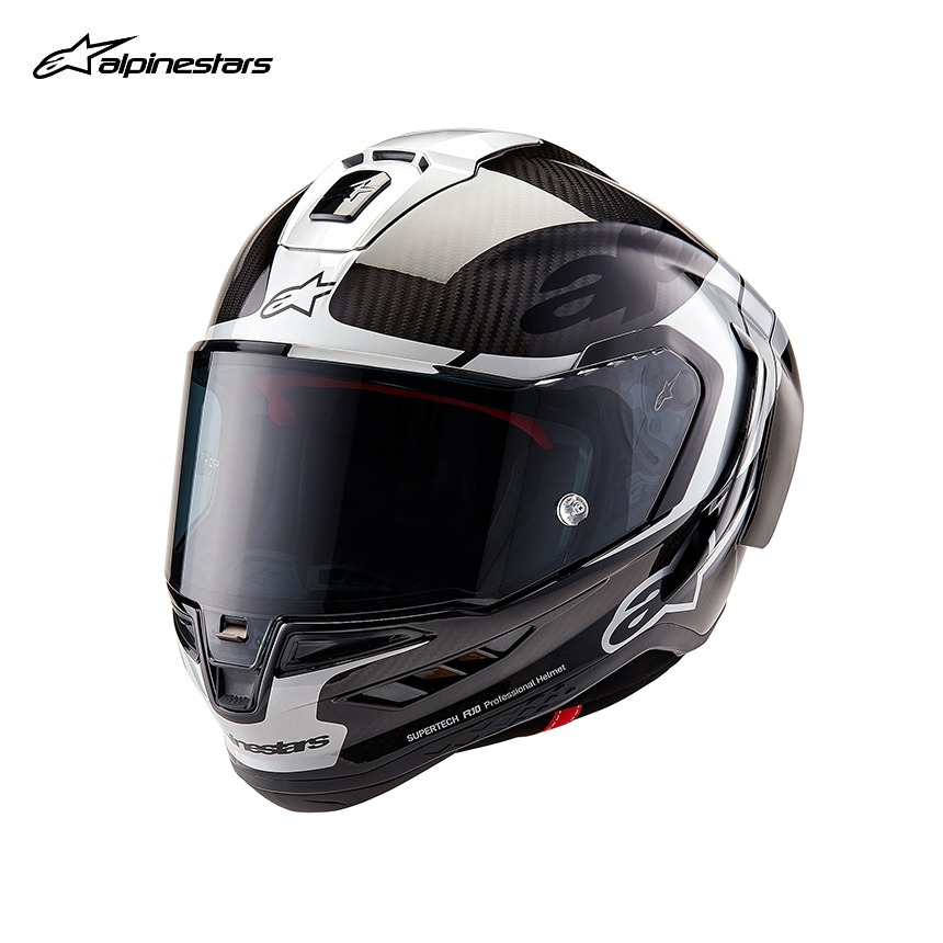 알파인스타 슈퍼테크 R10 엘리멘트 카본 실버 유로핏 카본 풀페이스 헬멧