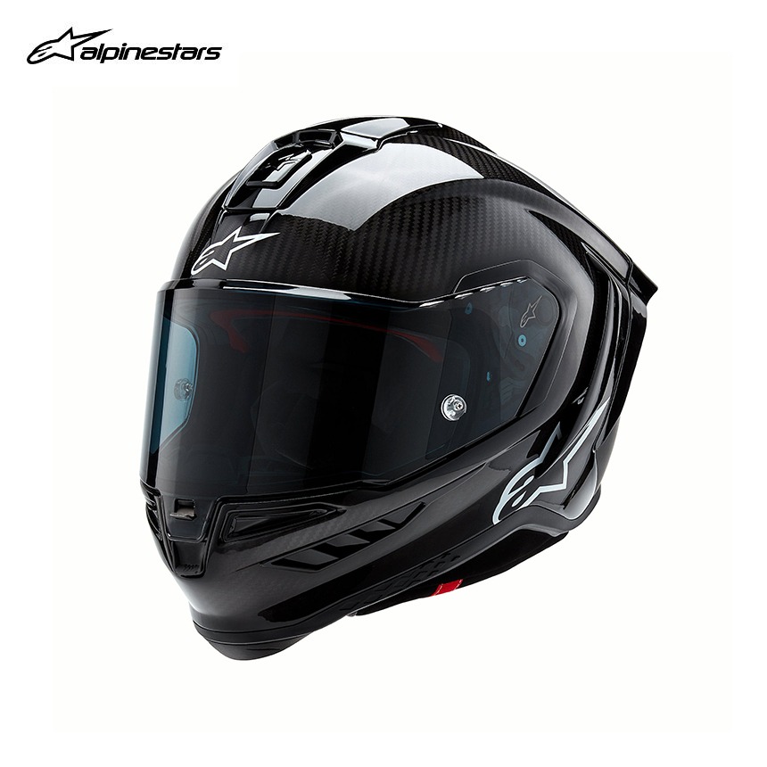 알파인스타 슈퍼테크 R10 솔리드 블랙 카본 유로핏 카본 풀페이스 헬멧
